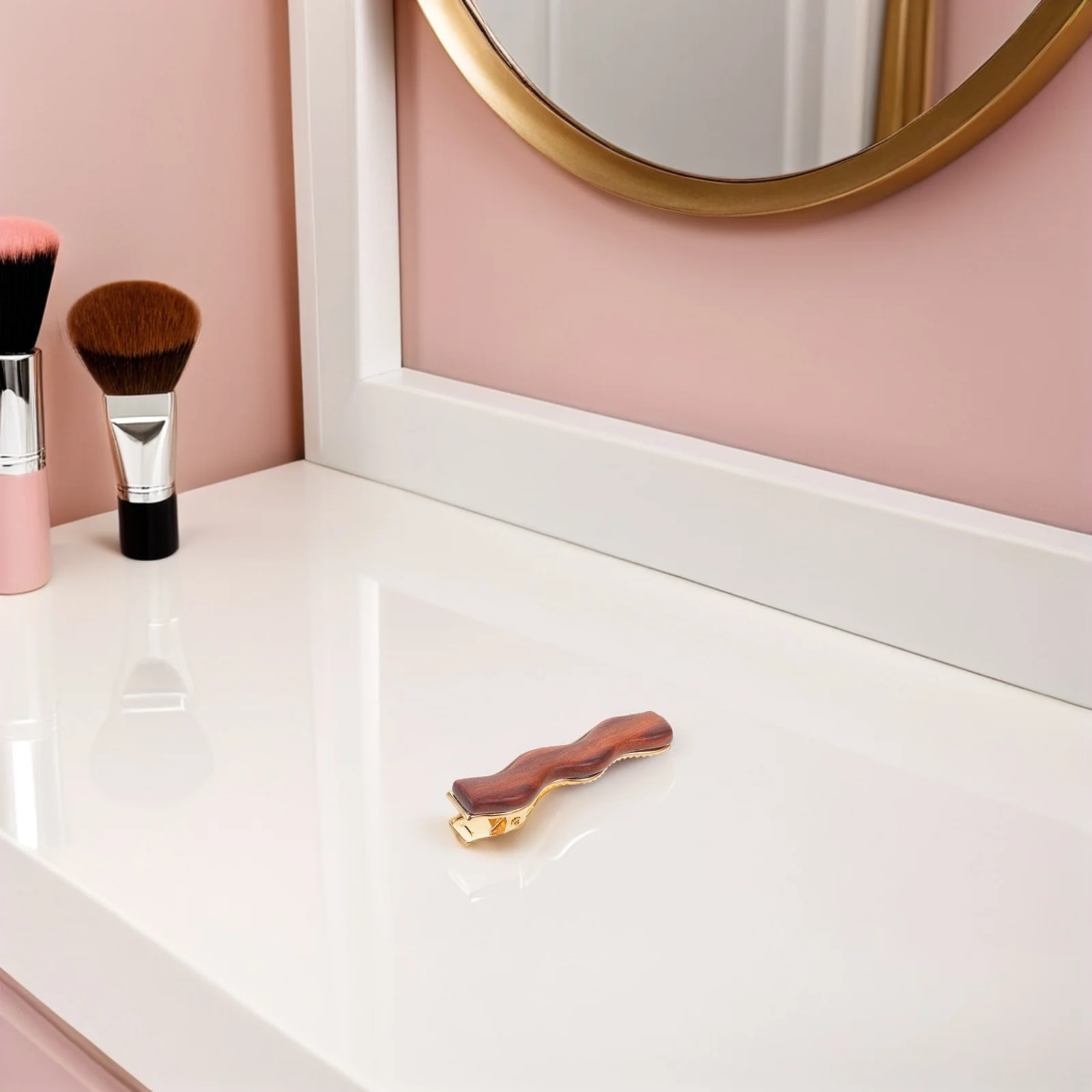 

3Pcs Natural Wood Hair Clips Minimalist Design for Short Hair Styling Versatile Accessory Traditional Outfits Side Claw Clip