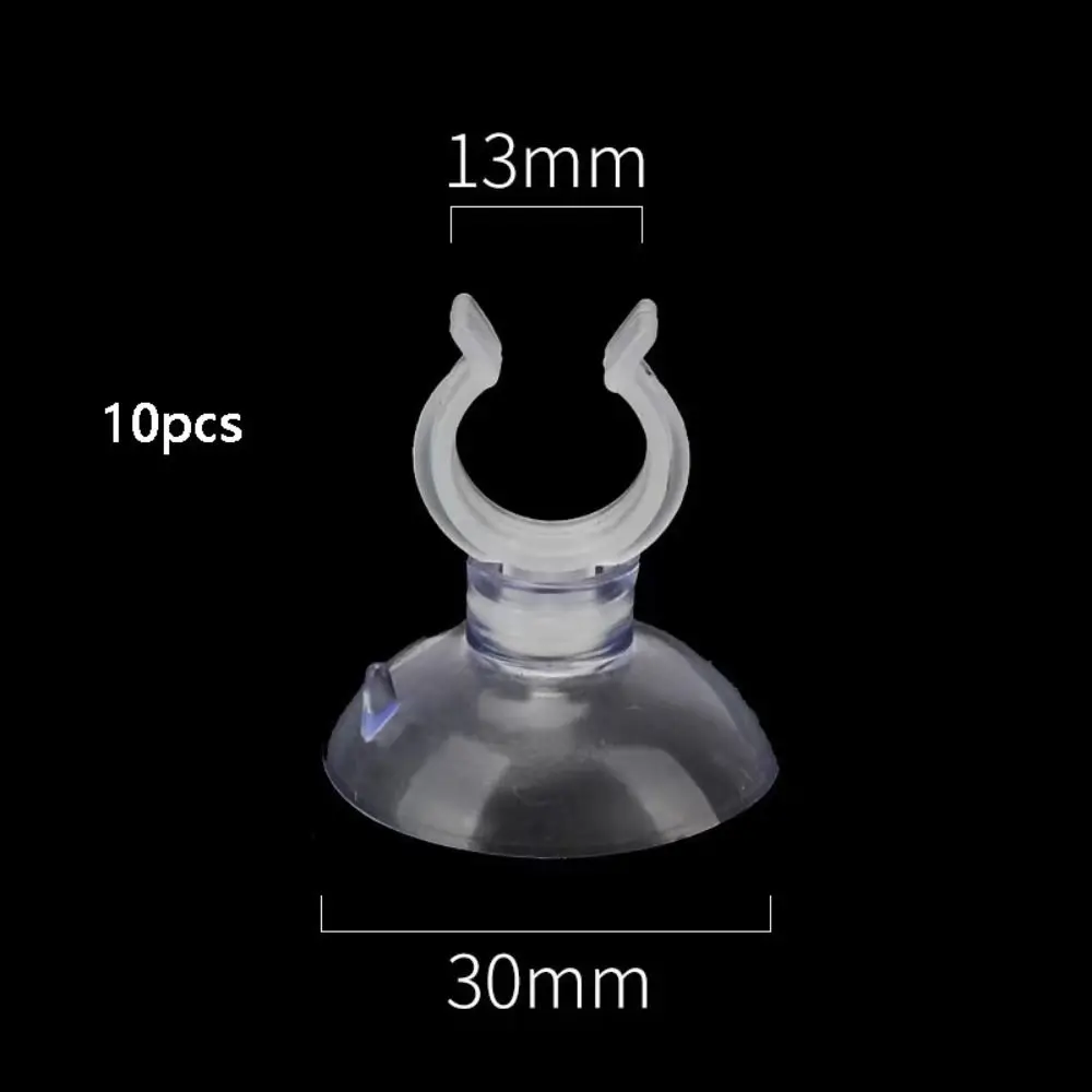 

10pcs Soft PVC Aquarium Sucker Clear Multi-specification Fish Tank Suction Cup Strong Adsorption with Hook Air Hose Clamp Wire