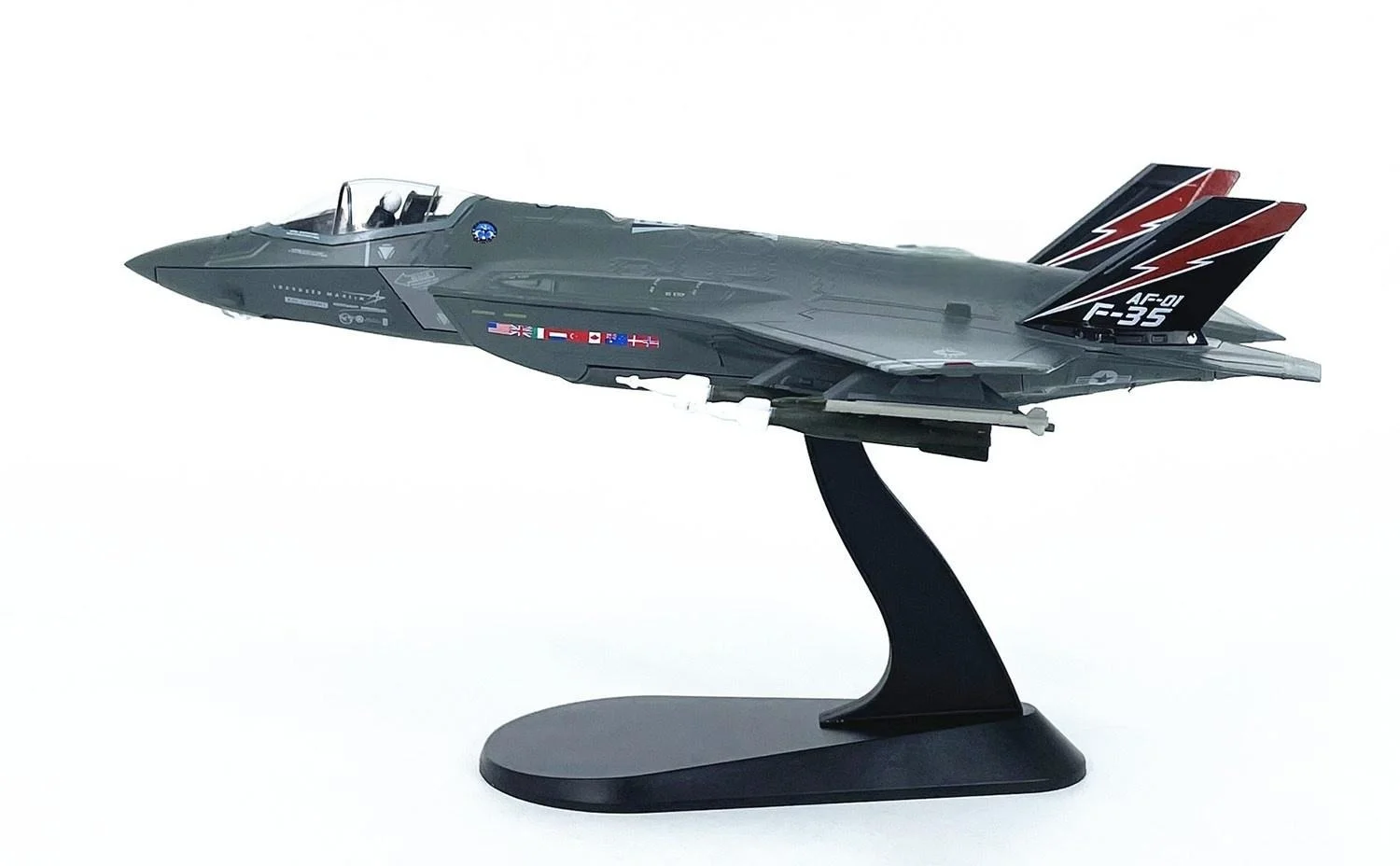Diecast Metal Alloy 1/72 Scale Aircraft US Air Force F-35A Fighter Miniature Airplane Plane Model For Collection Glue-free Pre-p