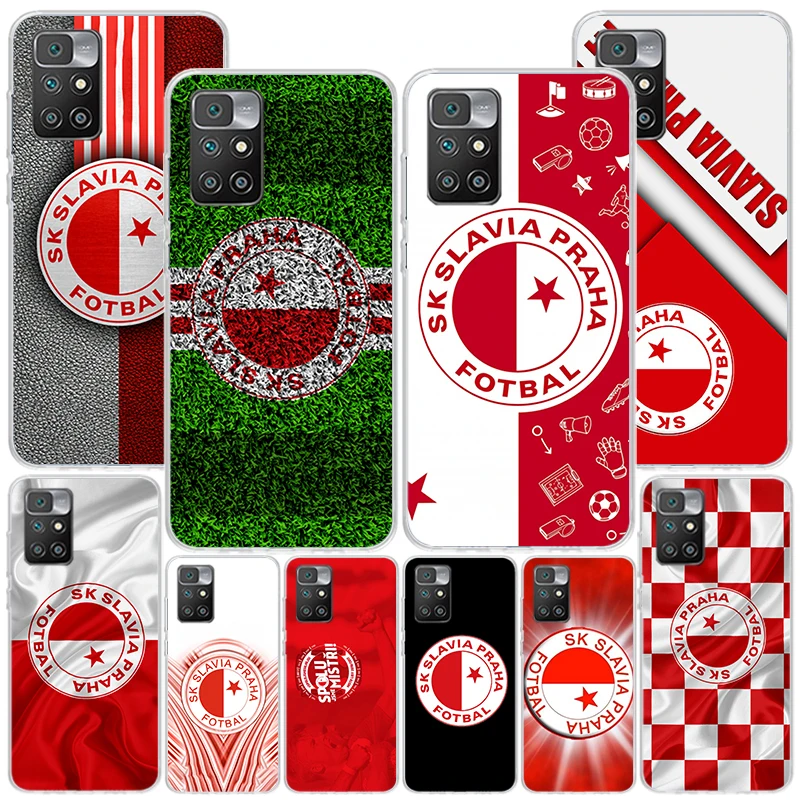 Sk Slavia Praha Czech Republic Phone Case For Xiaomi Redmi 12 12C 10 10C 10A 9 9A 9C 9T 8 8A 7 7A 6 Pro 6A K70 K60 K40 K20 S2 Pr