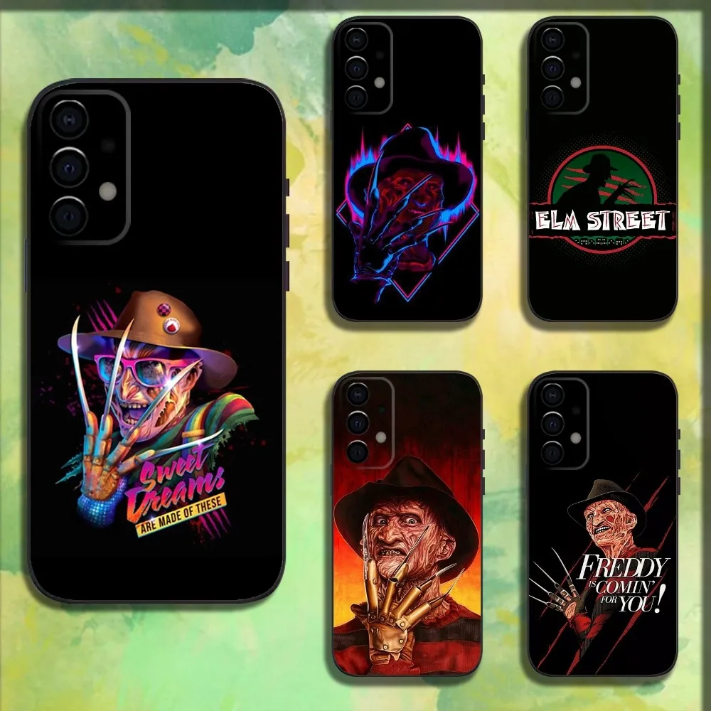 Film F-Freddy Krueger Horror Phone Case For Samsung Galaxy A13,A21s,A22,A31,A32,A52,A53,A71,A80,A91 Soft Black Cover