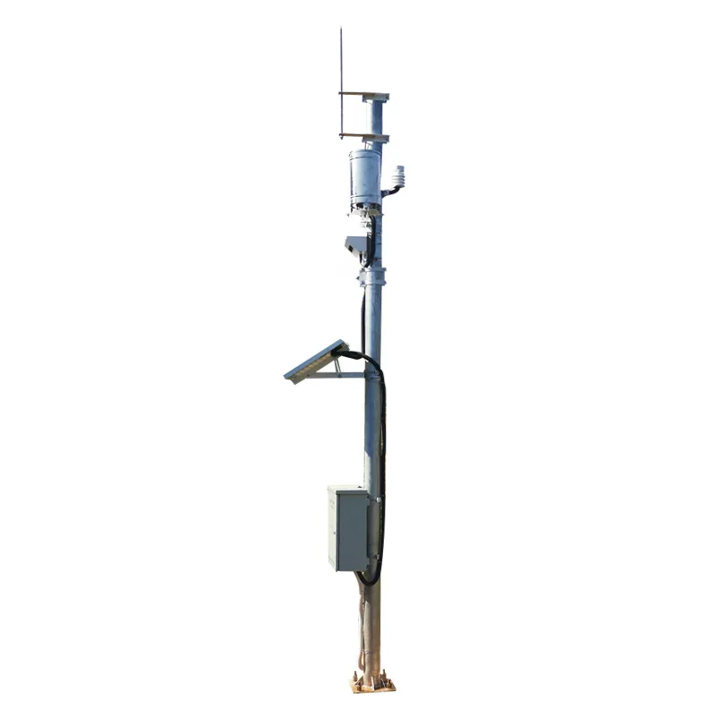 Highway weather station Wireless solar 220v mains icing Dark ice monitoring Road condition Visibility monitoring station