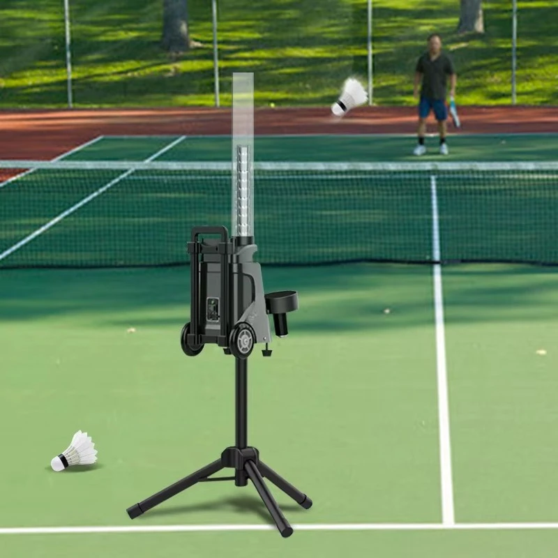 2025 New Arrival Badminton Serving Machine PUSUN MINI Pro 52 Balls Shuttlecock Sports Feeder Training Machine for Sale
