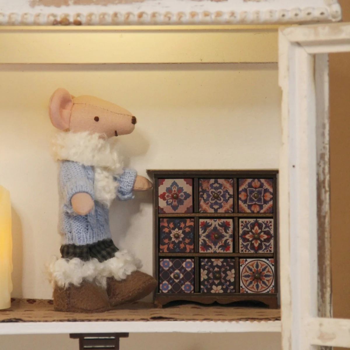 H-15Cm Fantasiespel speelgoedmuis met verwisselbare outfits, geschikt voor Bjd Ob11 poppenhuisdecoraties