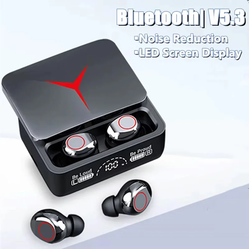 Wireless Headphones Gaming Headsets Bluetooth 5.3 Stereo Sports Earbuds Earphones LED Digital Display With Mic For iPhone Xiaomi