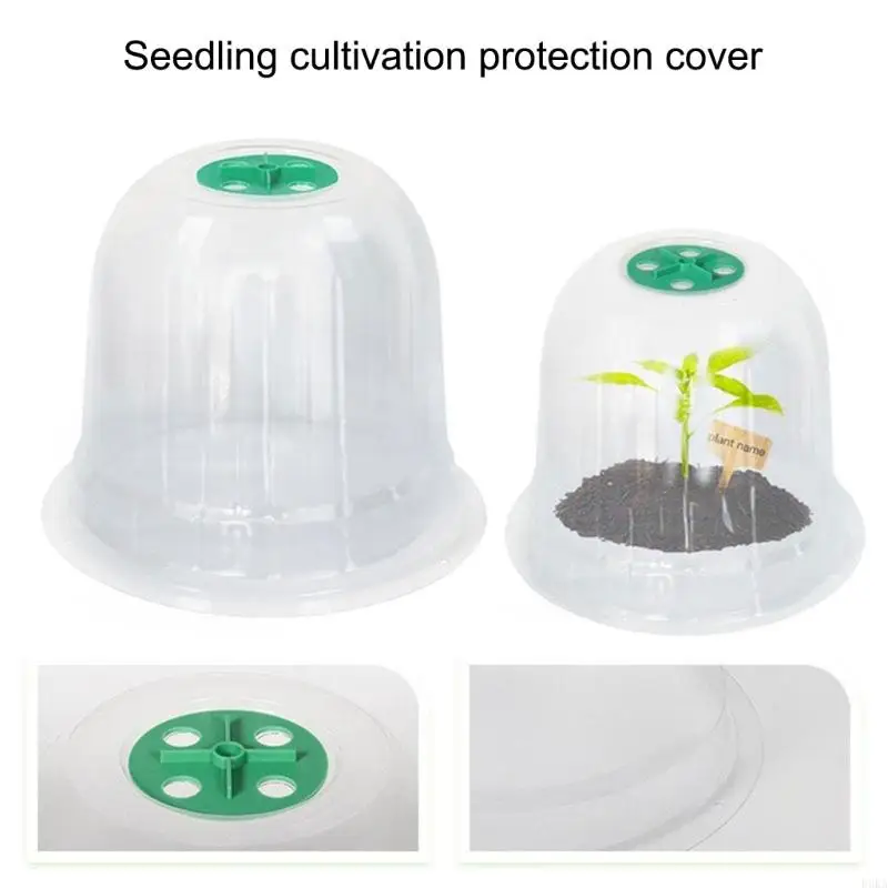   Thickened Greenhouses Protector With Adjustable Airflows Openings Plant Growth Monitoring Cover