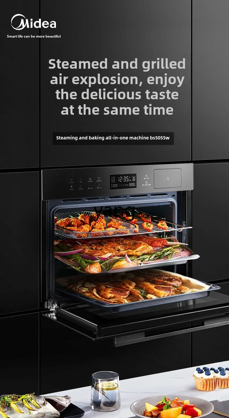 فرن تبخير وخبز الكل في واحد من LMM، فرن تبخير منزلي ثلاثة في واحد