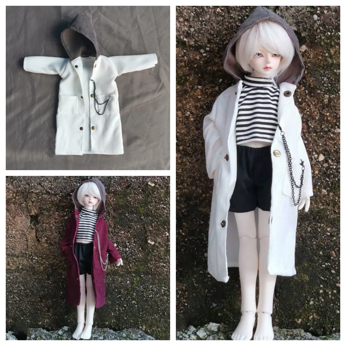 30/45/60cm Doll's Clothes Short Pants Jacket for 1/3 1/4 1/6 Male & Female Bjd Dolls Dress Up Diy Girl Toy Accessories,No Doll