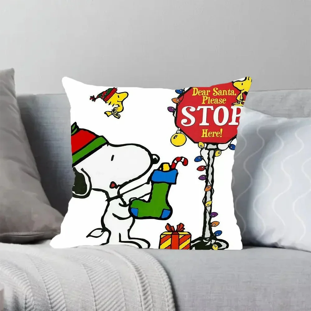 45x45 Cushions Cover Snoopy Decorative Pillows for Sofa Personalized Gift Cushion Covers Luxury Living Room Decoration Home