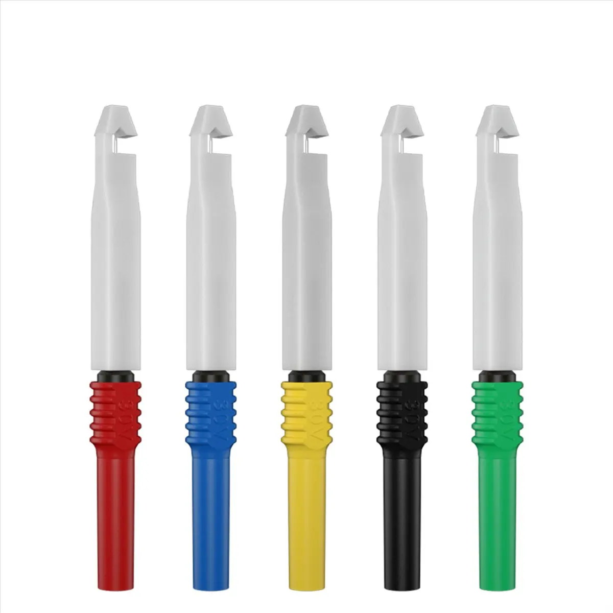 Digital Multimeter Test Lead Kit Alligator Clip to 4MM Banana Plug with Test Probe Back Probes Kit-A14I