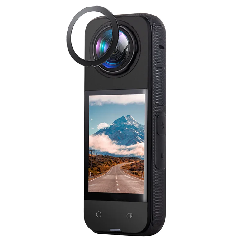 

AM-For Insta360 X4 Sticky Lens Guards Anti-Scratch Dual-Lens 360 Mod Protector Lens Cap Camera Replacement Parts Accessories