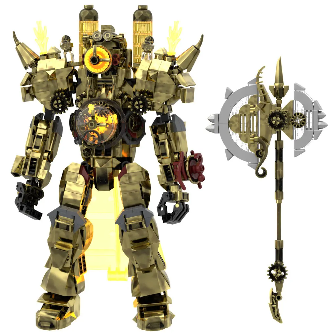 

Skibidi Toilet Building Block Horror Game Titan Wilderness Golden Clock Emperor King Cartoon Doll Kids Halloween Birthday Gift