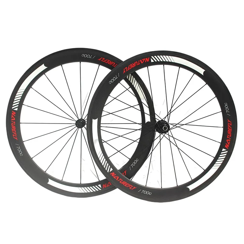

Naturefly 50mm Clincher Carbon Road Wheel Bicycle Wheelset 700C Cycle Bike Rims