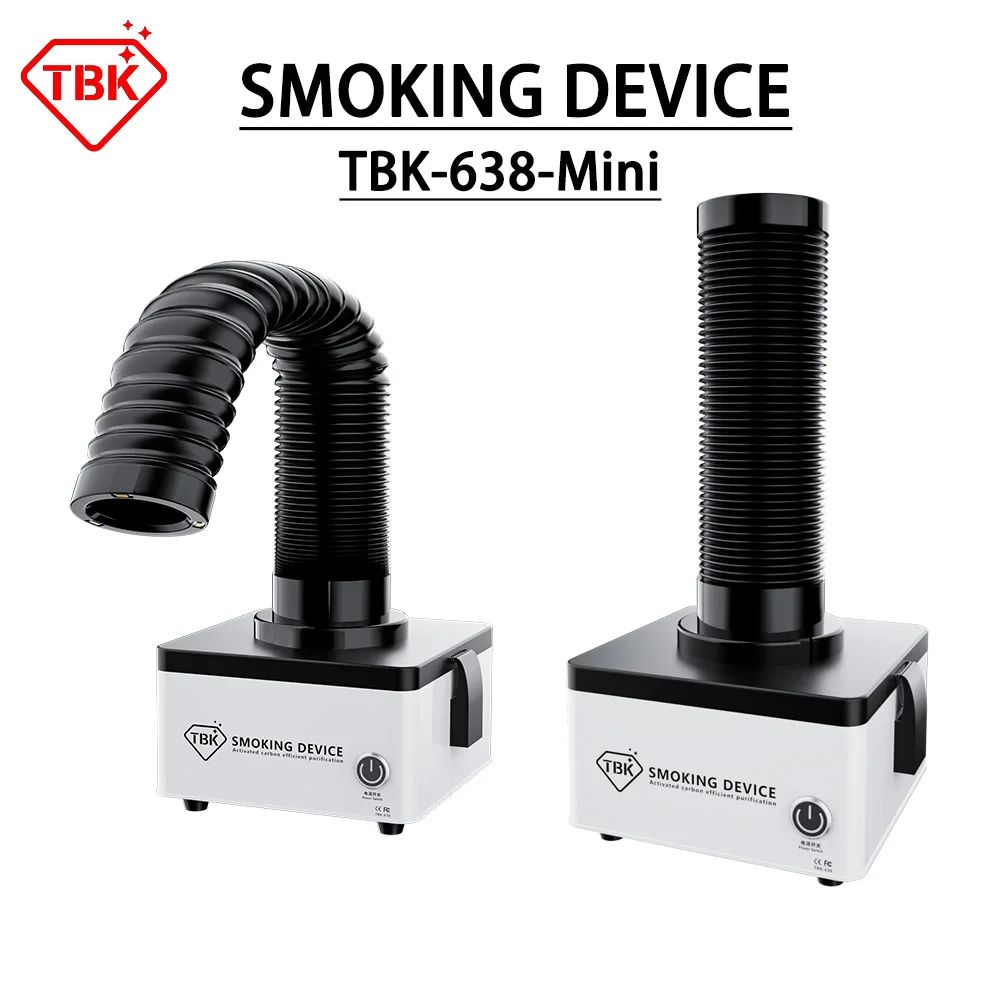 TBK 638 منقي رذاذ الدخان، القضاء على الدخان السام، 4 طبقات ترشيح فلتر الكربون المنشط الحقيقي، مرشحات امتصاص دخان اللحام