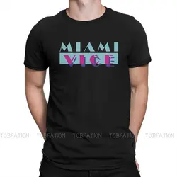 Grand Theft Auto AdventureVideo Game Miami Vice Tshirt Classic Alternative Men's Tees Tops Big Size Cotton Crewneck T Shirt