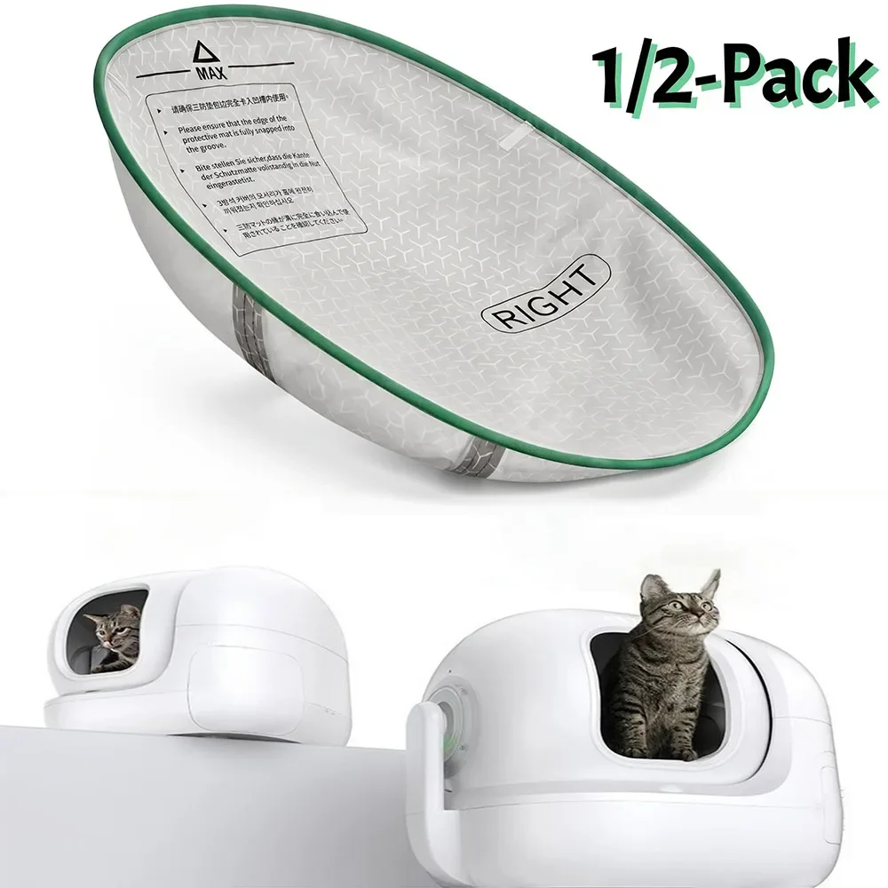 Cat Litter Pad for MAX 2/MAX PRO Self-Cleaning Litter Boxes,3-Proof Base Mat Removable Liner,High-performance Replacement Liner