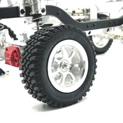 MN128 MN86 MN86S MN86K MN86KS MN G500 82mm Metal Wheel Rim Rubber Tire 12mm Hex for 1/12 RC Crawler Car Upgrade Parts 4pcs