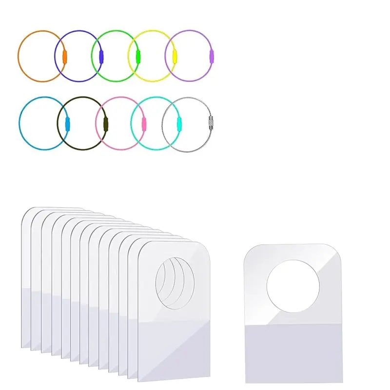 ABRT-Card Holder Organizer With 200 Self Adhesive Tabs And 10 Loop Rings For Yoto Cards Kids Travel Carrier