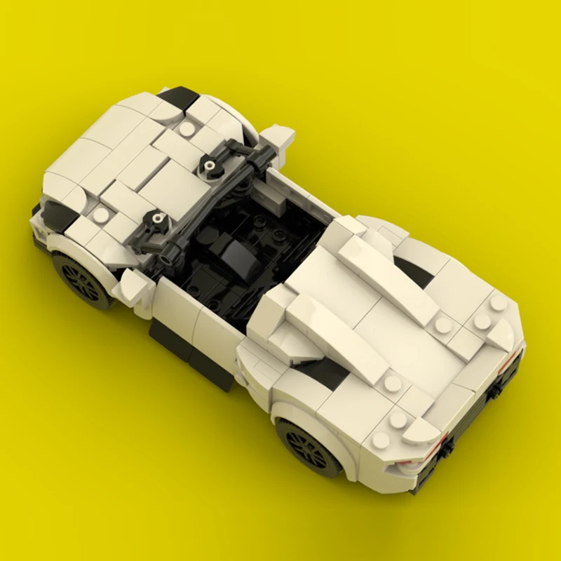 Modelo de carro de cidade moc tijolos de construção mc20 conversível carro esportivo tecnologia modular crianças presentes do feriado montar brinquedos terno