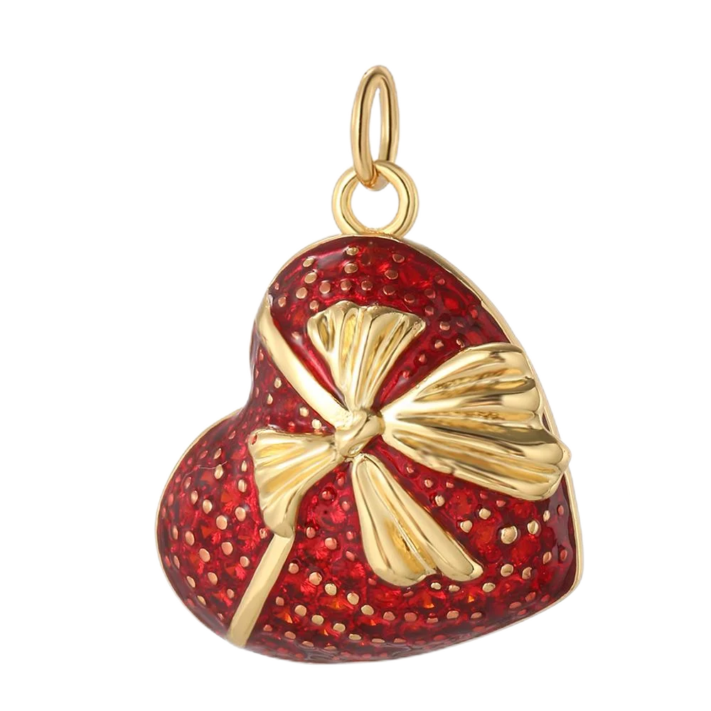 Bohemian hearts Charms Diy Earrings Bracelet Necklace Accessories Gold Color Charms for Jewelry Making Supplies Designer
