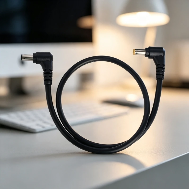 5521 to 5525 Male Cable, 50 Black Equipment Wire for Camera