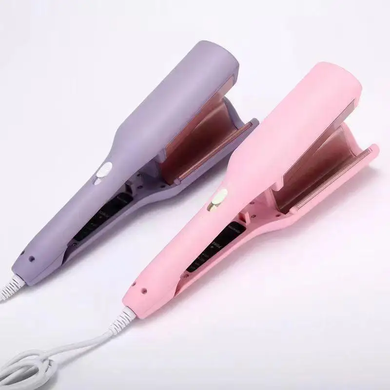 32MM Electric Curling Iron Lambswool Curling Tool Long Lasting Styling French Anti-Flame Design For Wide Deep Waves