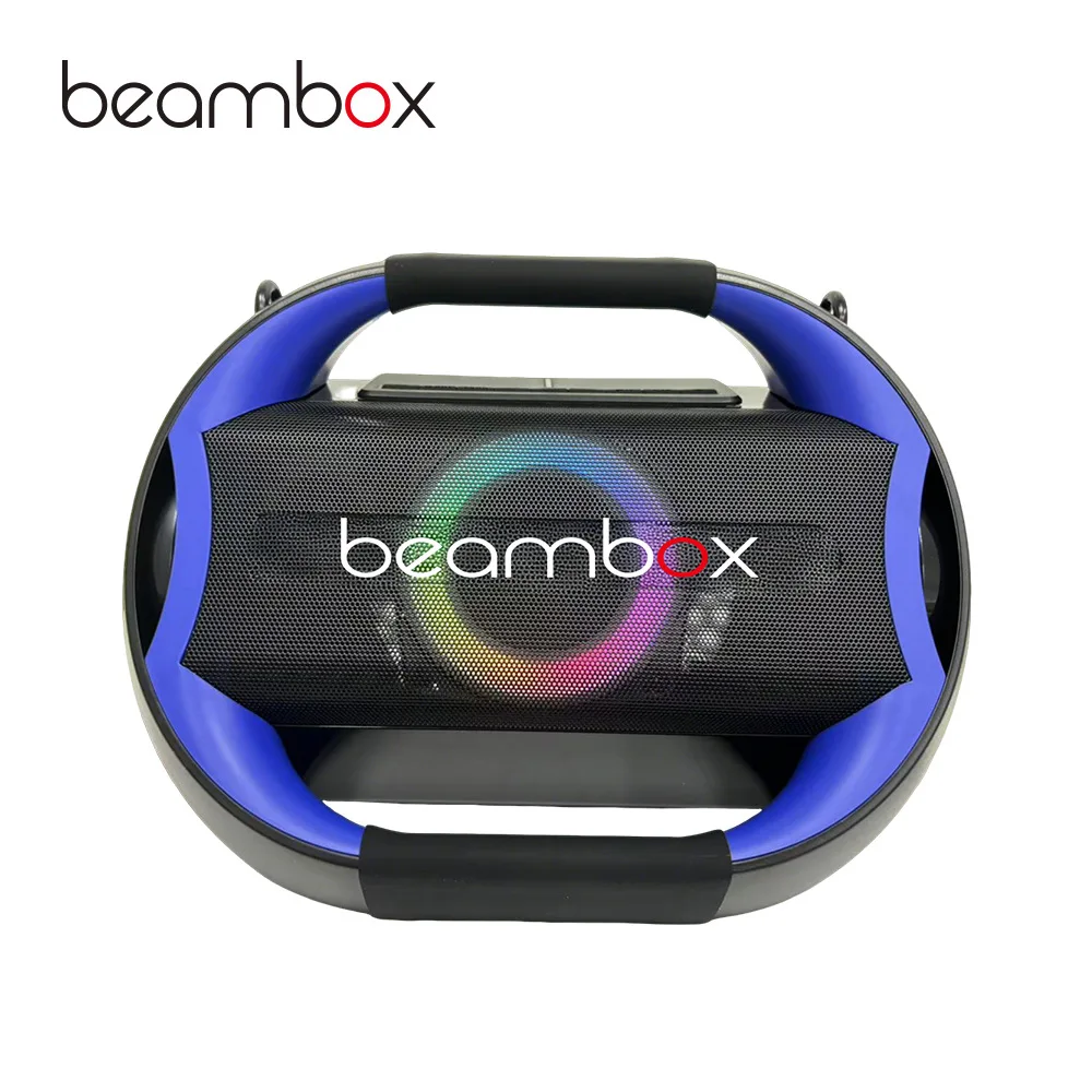 60W Portable Wireless Speaker RGB LED Microphone Good Sound Quality for Home Karaoke Party Outdoor Music Deep Bass