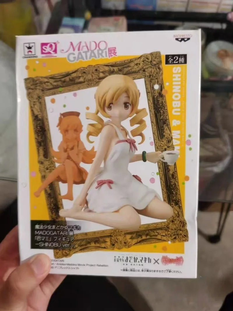 

In Stock Original Bandai Banpresto Puella Magi Madoka Magica Tomoe Mami Anime Action Figures Model Toys desktop Ornament Gifts
