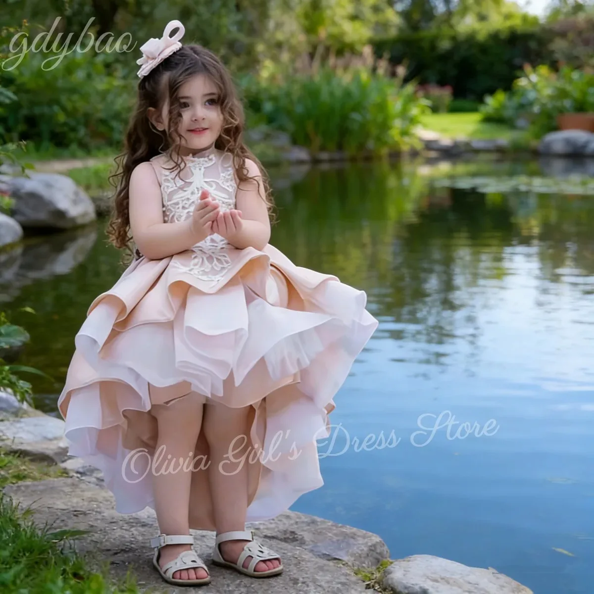 custom-flower-girl-dress-sheer-floral-applique-suitable-for-weddings-birthday-parties-receptions-and-communion-dresses