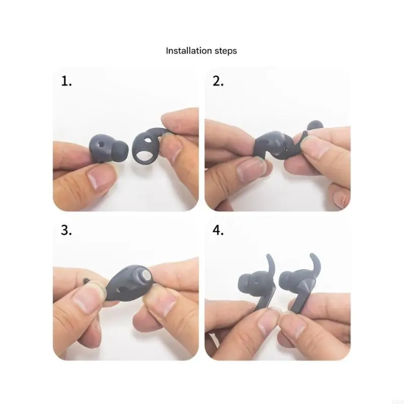 Premium Soft Silicone Ear Tips for Enhancing Comfort and Secure Fit for Sports Activities and Daily Commuting Use 83CE