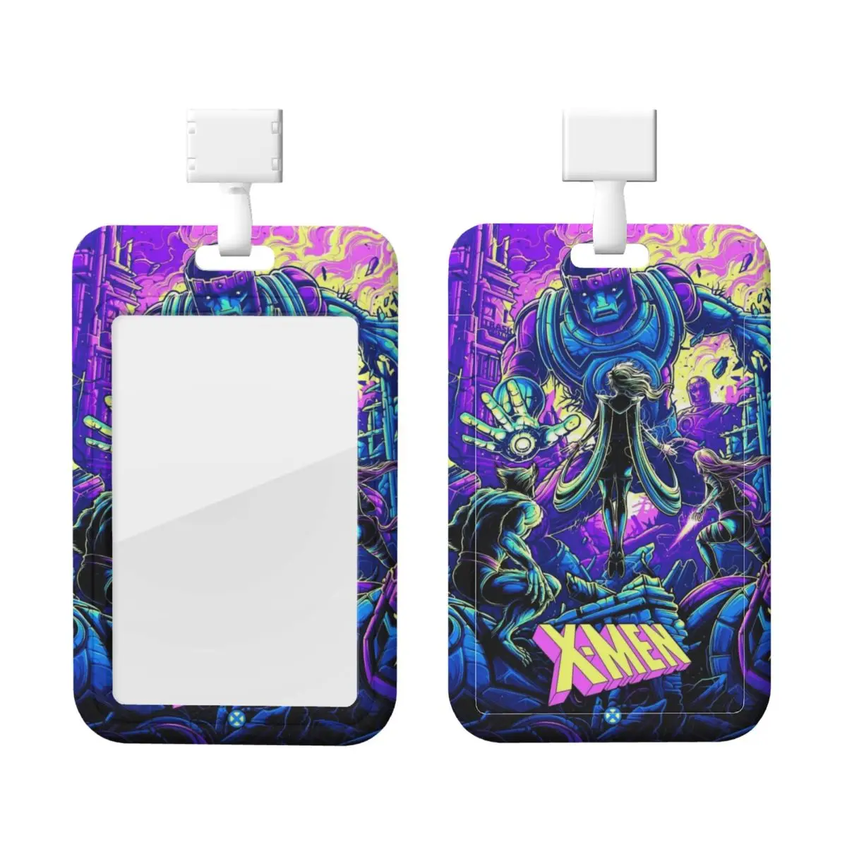 

Пользовательский держатель для бейджа для карт супергероя X-Men, держатель для карточек для больниц, унисекс, шейный ремешок, держатели для кредитных карт, шейный ремешок