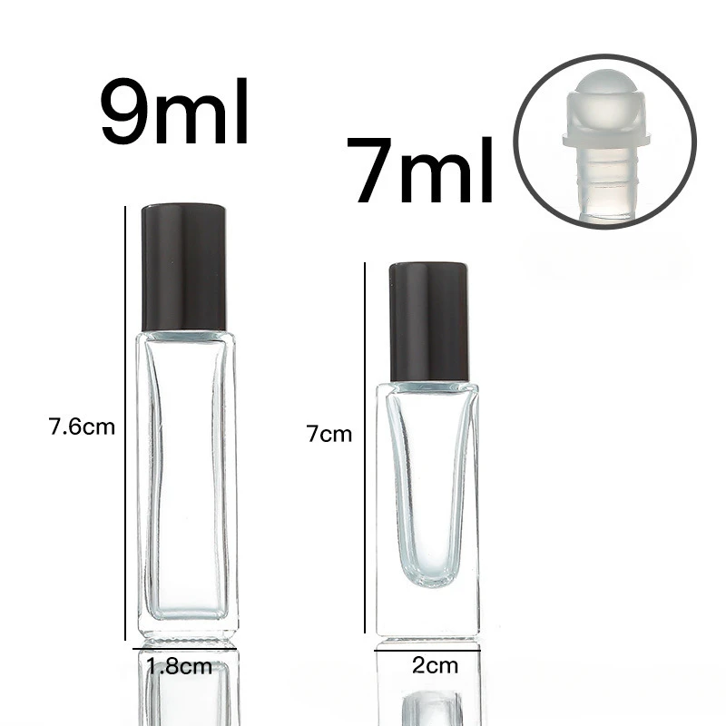 

Оптовая продажа, флакон для эфирного масла 7 мл, 9 мл, пустые флаконы для духов, маленькие стеклянные портативные флаконы для парфюма