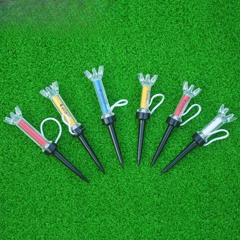 

360degree Bounce Improve Your Golf Game with the 5pcs Magnetic Plastic Golf Tee Set