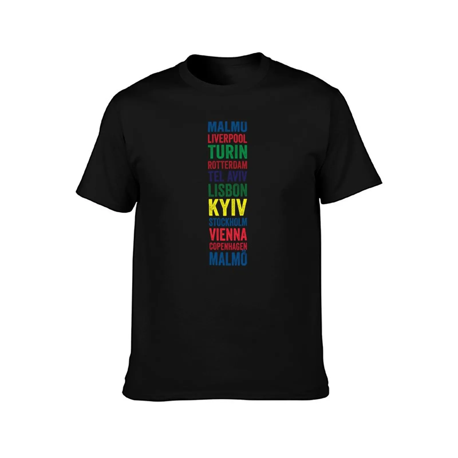 ESC [Decade] Host Cities T-Shirt Sun Protective Outdoor Tee Top
