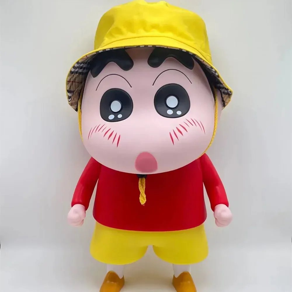 

Crayon Shin-Chan 42cm Figures Series Model Bag+Hat Peripheral Car Ornament Doll Collection Decoration Anime Limited Xmas Gifts