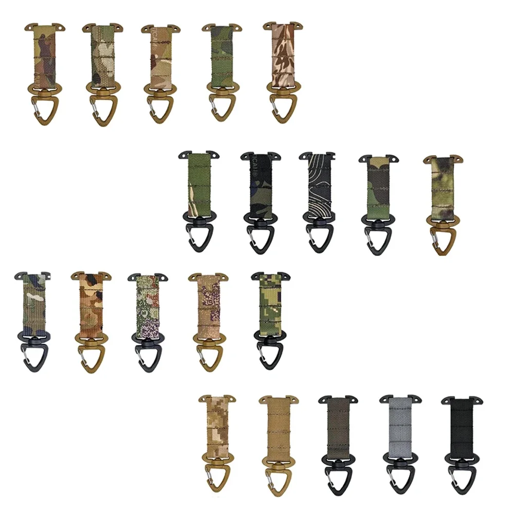 Outdoor Cummerbund Belt Hunting Vest Accessories Tactical Clash Hook Hanging Carabiner ICB Molle Webbing Clip Olecranon Metal