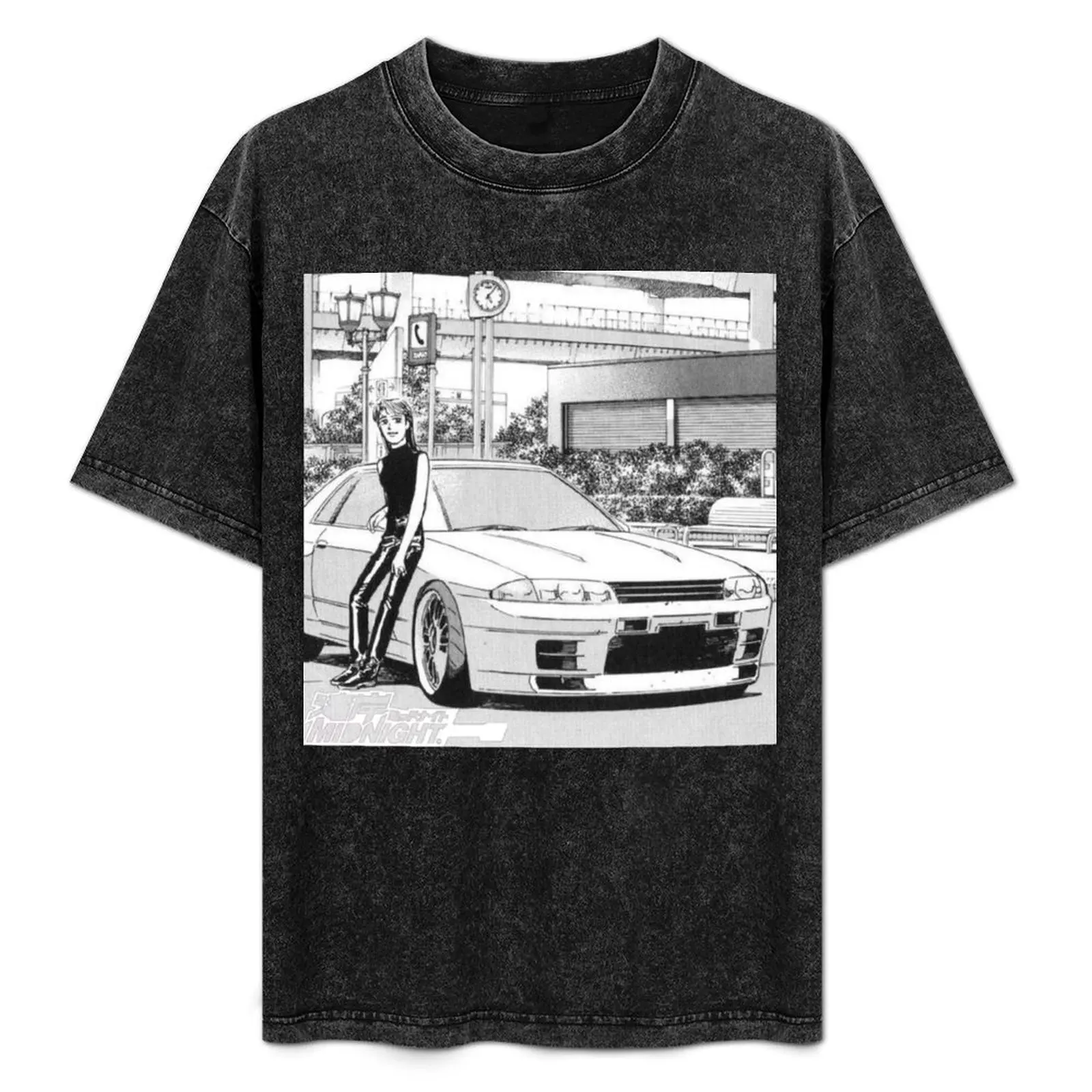 

Wangan Midnight Manga Picture T-Shirt Casual Trendy Short Sleeve T-Shirt