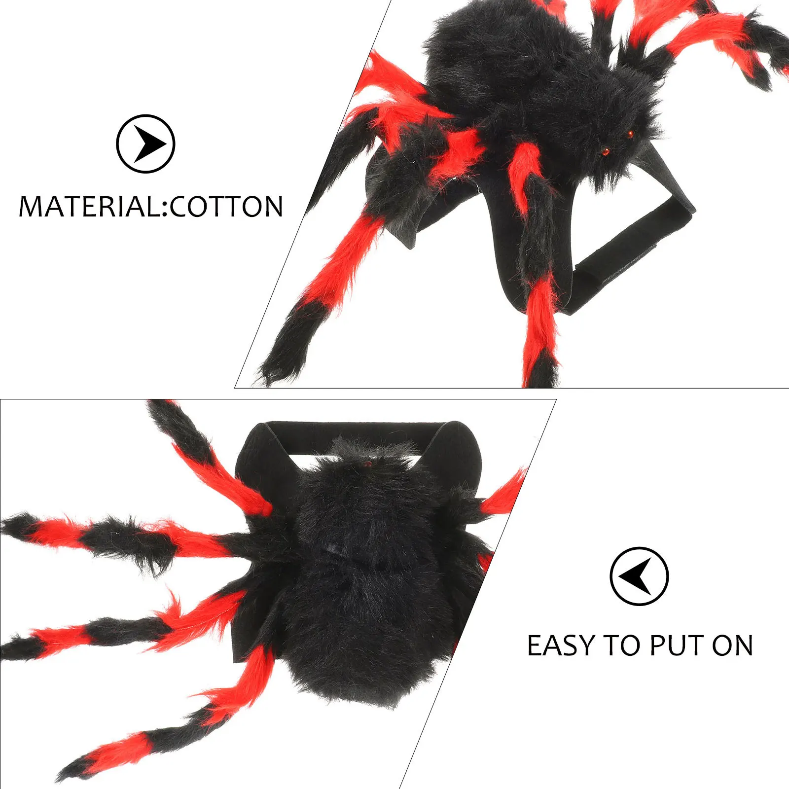 

Halloween Pet Costume Spider Design for Cat and Small Medium Dog Comfortable Fit Special Occasion Photo Session Wearable