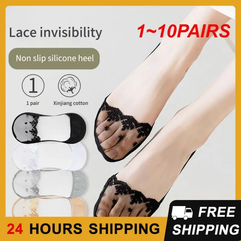 

1~10PAIRS Non Slip Socks Comfortable To Wear Multiple Color Boat Socks Socks Lace Socks Wear Resistant Flat Sock Head