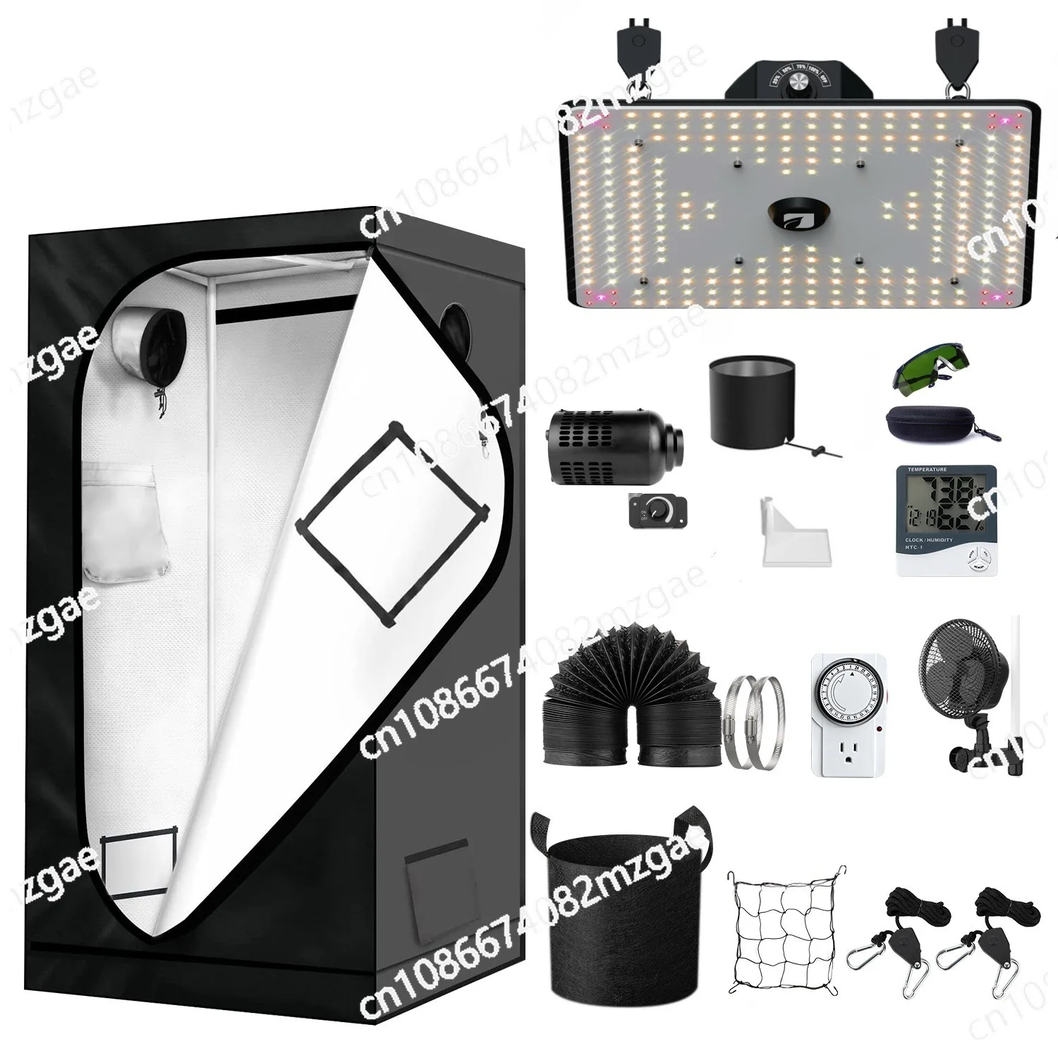 

Полный набор палаток для посадки с световым фильтром для растений и вентилятором для комплекта для роста комнатных растений и контролируемой средой