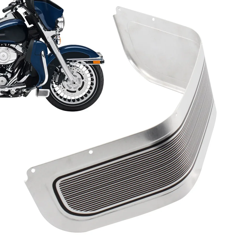 Front Fender Skirt Trim Protector Cover Chrome For Harley Touring Road King Electra Glide FLHTK 2014-2022 Motorcycle Accessories