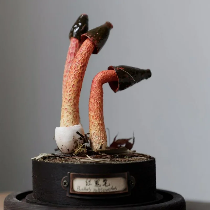 Ręcznie Robione Ozdoby Grzybki Czerwonego Grzyba Pieprzowego Zabawki Dekoracje na Biurko Personalizowane Grafiki Kolekcja Dekoracja Prezent