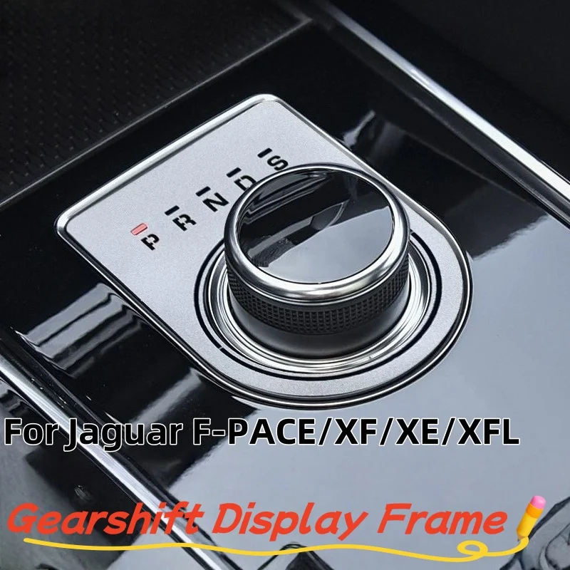 

ABS Carbon Fiber Car Central Console Gear Shift Frame Cover Trim Carbon Fiber For Jaguar F-Pace X761 XE X760 XF X260 Accessories