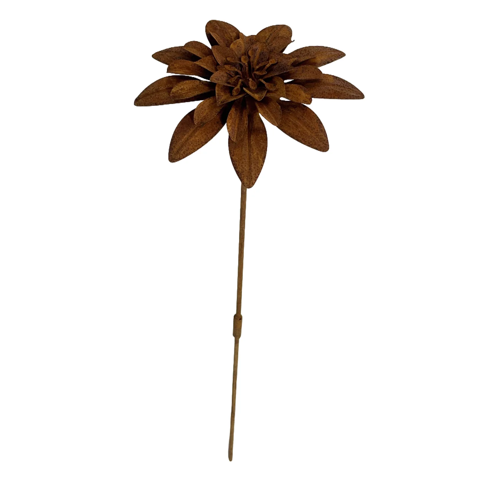 Rustic Metal Coneflower Garden Stakes Metal Artistic Wire Art Decor Rustic Garden Sculptures for Lawn Pathway Patio Decoration