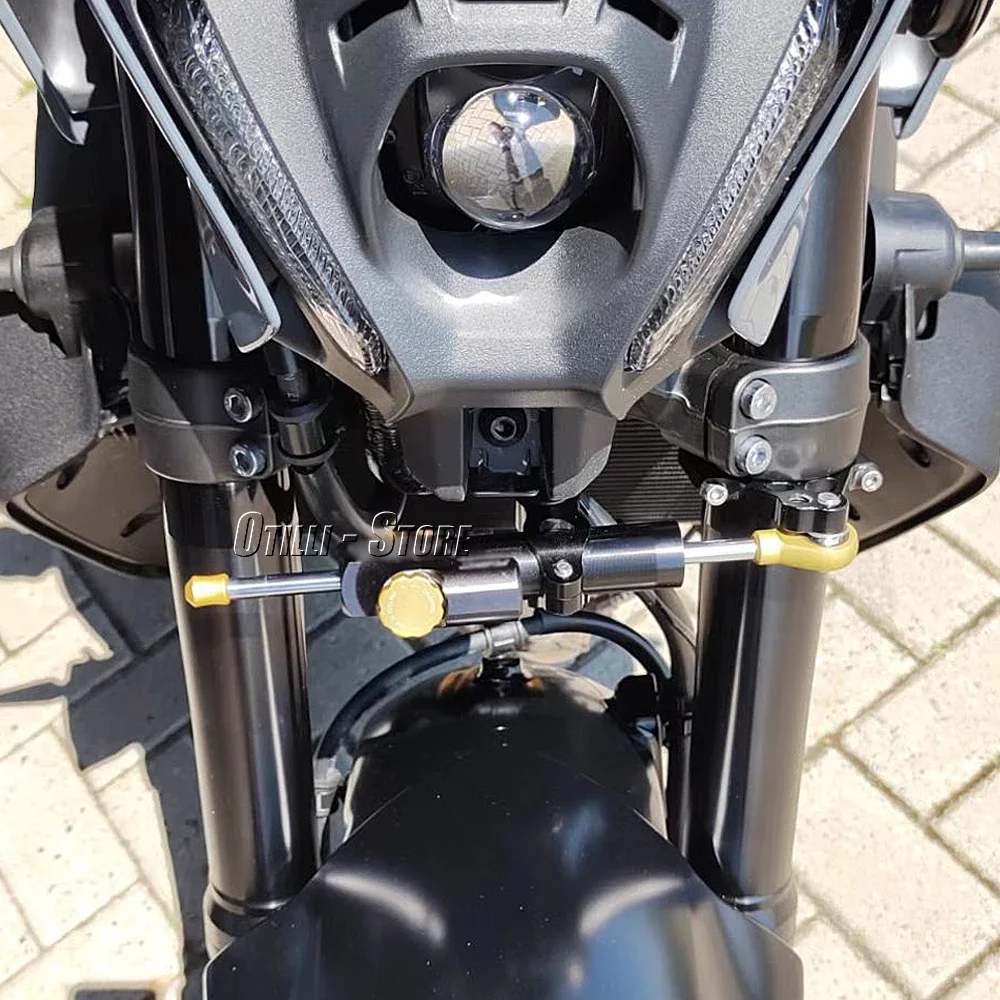 Motorcycle Steering Damper Bracket Stabilizer Support For YAMAHA MT 09 MT09 SP 2021 2022 2023 Speed Wobble Safety Accessories