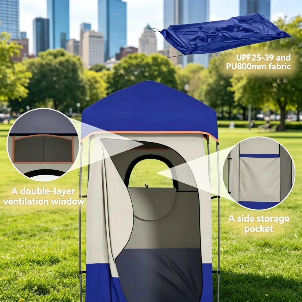 Camping Shower Tent Pop Up Privacy Changing Room 2026 New Waterproof Portable Quick Setup Outdoor Toilet Shelter for Beach Hiking Camping Outdoor Use view 2