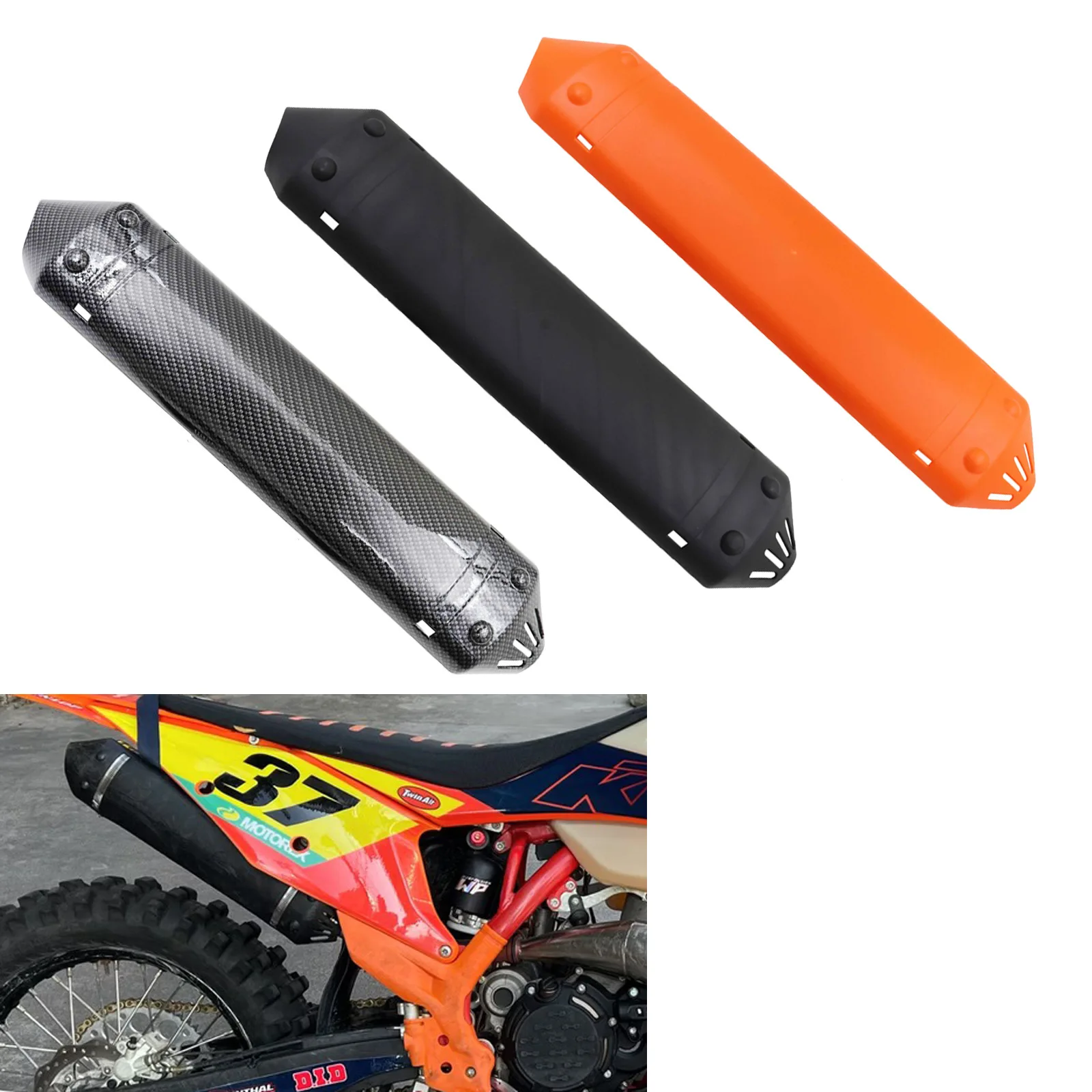 Exhaust Tail Pipe Guard for XC XCW TPI 250 300 Erzbergrodeo 2020 2021 2022 2023 Heat Shield Muffler Protector Cover