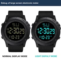 Montre de dehors Militaire Multifonction pour Homme et Enfant, Étanche, Numérique, LED, Grand Cadran, Étudiant, Électronique 5