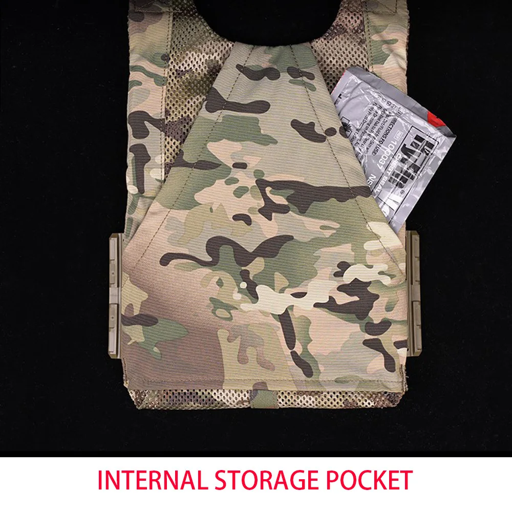 Imagem -05 - Tactical Lv119 Overt Placa Transportadora Frente e Traseira Malha Placa Bolsa Quick Release Cummerbund Triplo Mag Bolsa Dump Drop Pouch Configuração da Bolsa