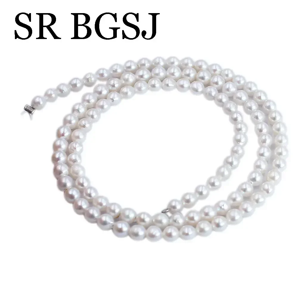 3-4mm Nearly Round White Edison Tiny  Natural Freshwater Pearl Loose Spacer Seed Beads for DIY Jewerly Making 16